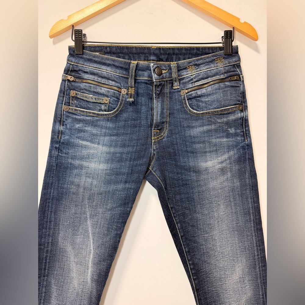 R13 Biker Boy Howell Indigo Denim Jean size 26 - Picture 8 of 16